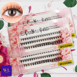 Cílios Tufos Postiços Extensão New&Show Mais Grossos Feitos à Mão - Modelo Atualizado - Entrega Pronto - WL em Oferta na Shopee