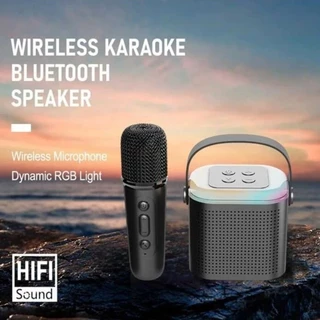 Caixa De Som Portátil Com Microfone Karaokê sem fio Bluetooth Brincadeira Família Crianç
