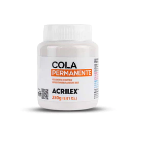 COLA PERMANENTE REPOSICIONAVEL ACRILEX 250 GRAMAS