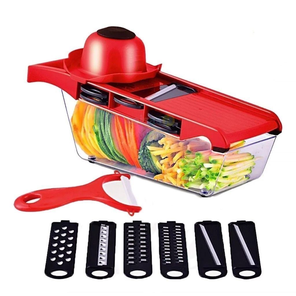 6 Em 1 Mandoline Slicer Nicer E Fatiador Cortador De Legumes