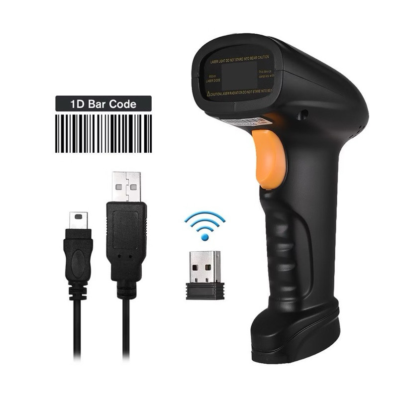 Leitor Código De Barras Laser Sem Fio Bipador USB Wireless-envio imediato