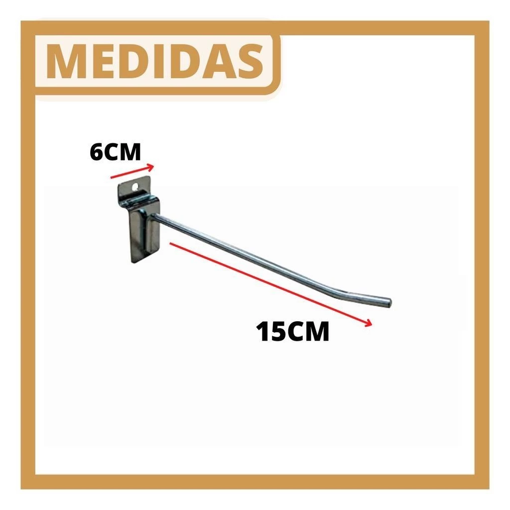 Gancho pra  painel Painel Canaletado Expositor Parede.