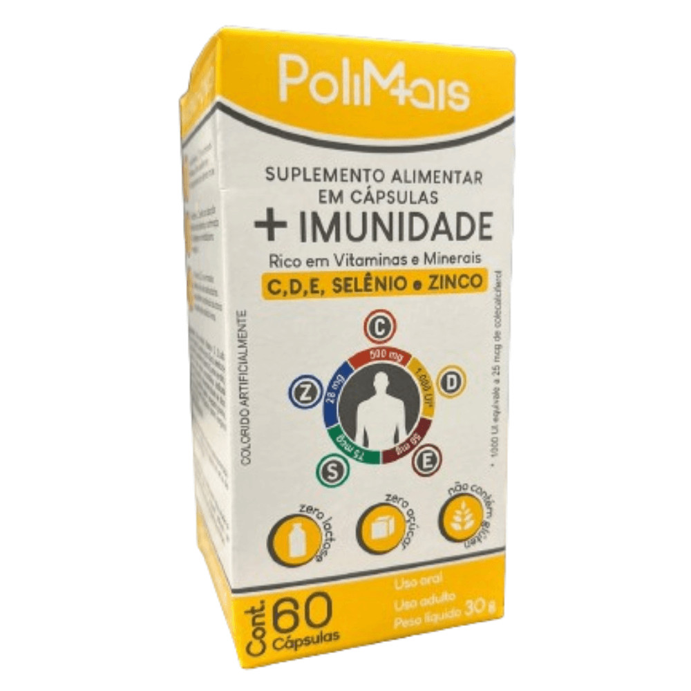 PoliMais + Imunidade C/60 Cápsulas - Nutriex