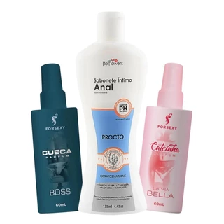 Kit Sabonete Limpeza anal + Perfume Calcinha + Perfume Cueca