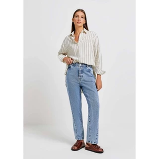 Calça Jeans Feminina Reta Cintura Alta Hering