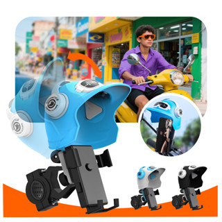 Suporte de Celular Para Moto Proteção de Telefone Capacete Motocicleta Bicicleta Navegação Elétrica