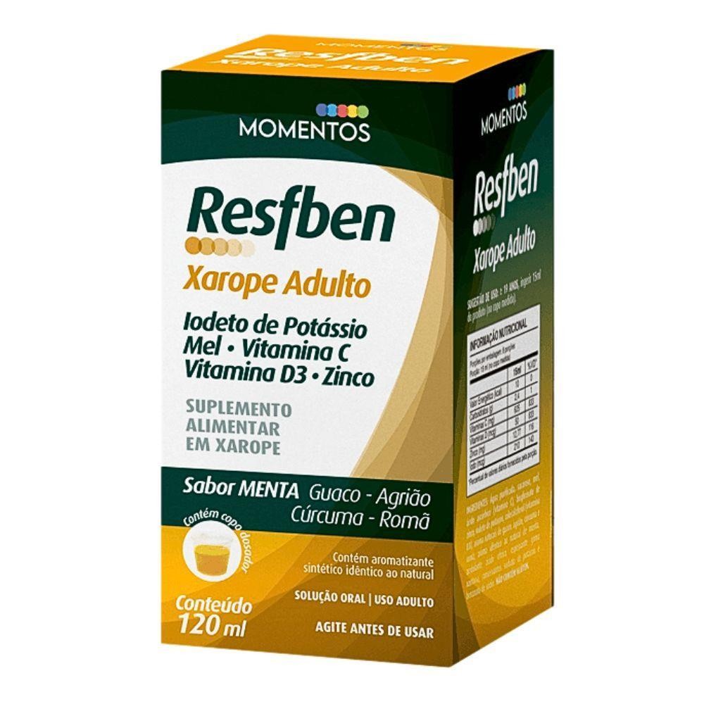 Resfben Adulto Xarope Sabor Menta Com 120Ml Solução Oral | Shopee Brasil