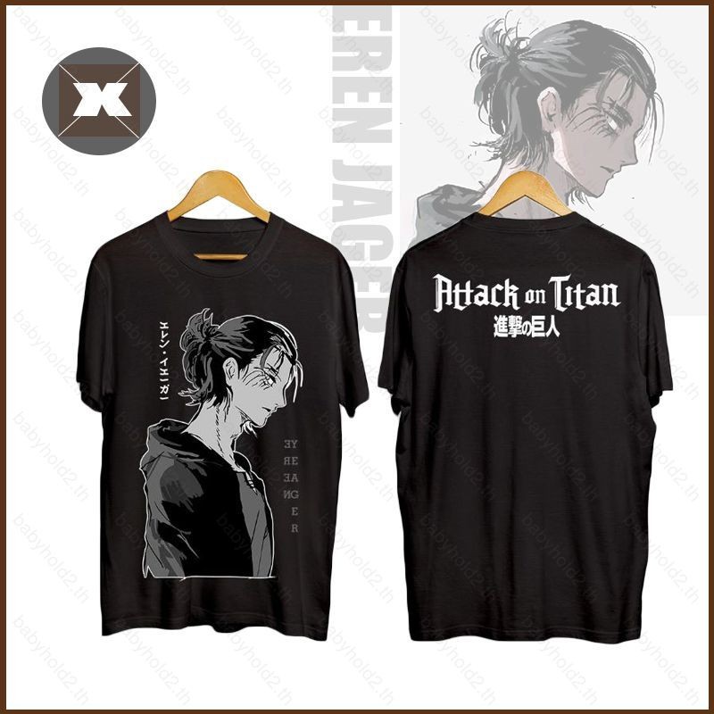 BH2 Attack On Titan-Eren Yeager Camiseta Anime Manga Curta Casual Tops ...