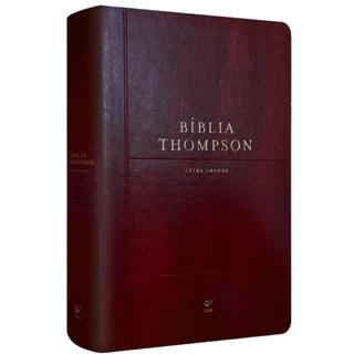 Bíblia de Estudo Thompson | AEC | Letra Grande | Capa Luxo Vinho em Oferta na Shopee
