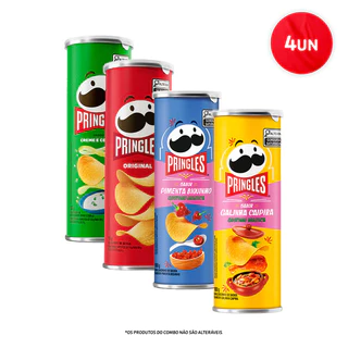 Combo Pringles Sabores Sortidos 4 unidades