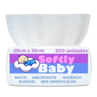 LENÇO OU TOALHA DE ALGODÃO E POLIESTER BEBÊ - PACOTE 300 UN