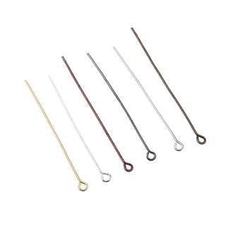 200pçs Alfinetes Para Cabeça De Olho De Prata Dourada 16 20 25 30 35 40 45 50 mm Fabricação De Jóias Faça Você Mesmo Acessórios De Joias