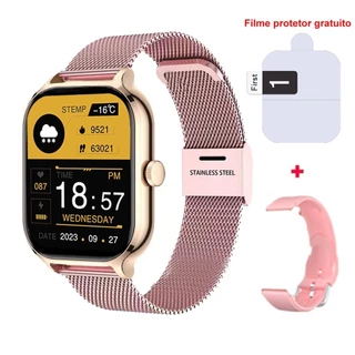 Relógio De Pulso Original Smartwatch H9 Max Women Sports Watch 2.19 " HD Bluetooth Call Heart Rate Blood/Pressure Monitor Calculadora Cronômetro