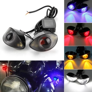 2 Peças Mini LED Luz de Condução com Controle Olho de Águia 12V Acessórios para Cauda de Moto