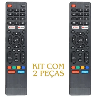 Kit 2 Controle Compatível TV Multilaser TL020 TL024 032 043