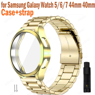 20mm Para Relógio Samsung Galaxy 4 5 6 7 44mm Banda De 40mm + Caixa 6 5 4 De Correia TPU