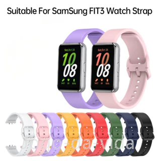 Pulseira para Galaxy Fit 3 Sm-R 390 pulseira de silicone de cor de metal pulseira inteligente pulseira de liberação rápida DK store