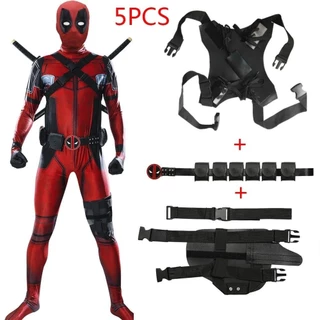 Anime Crianças Superhero Adulto Deadpool Máscara Cosplay Suit Para Meninas Halloween Party ICK3