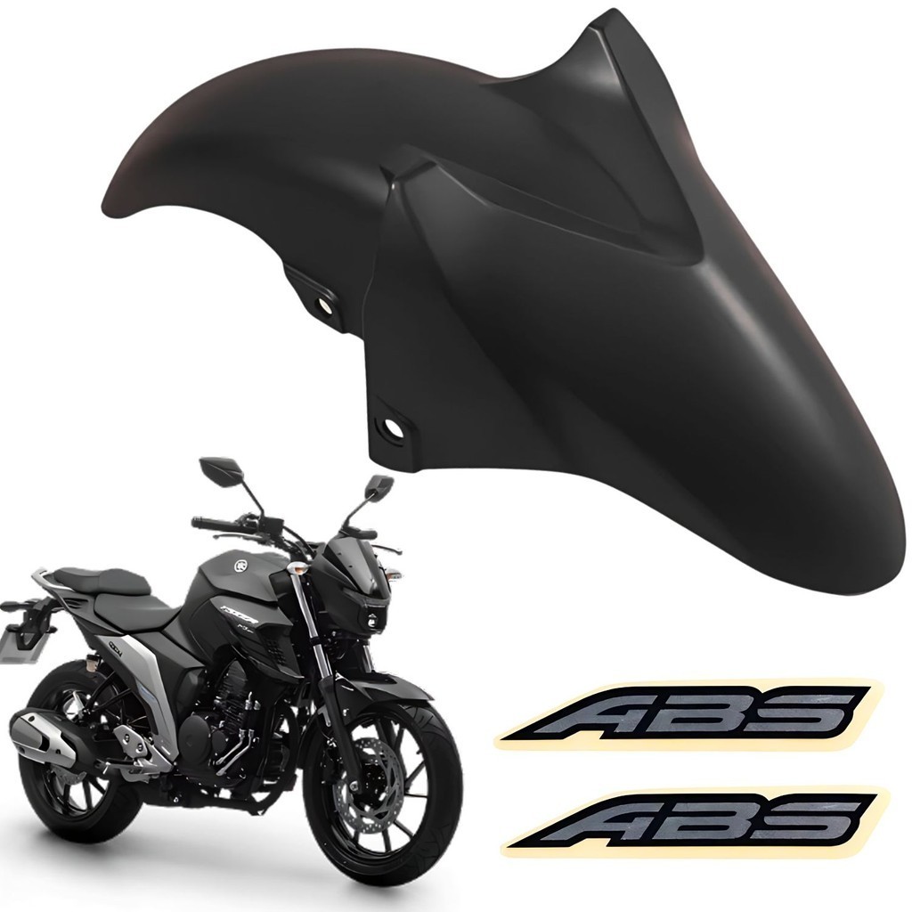 PARALAMA DIANTEIRO FAZER 250 FZ25 2023 2024 + ADESIVO ABS
