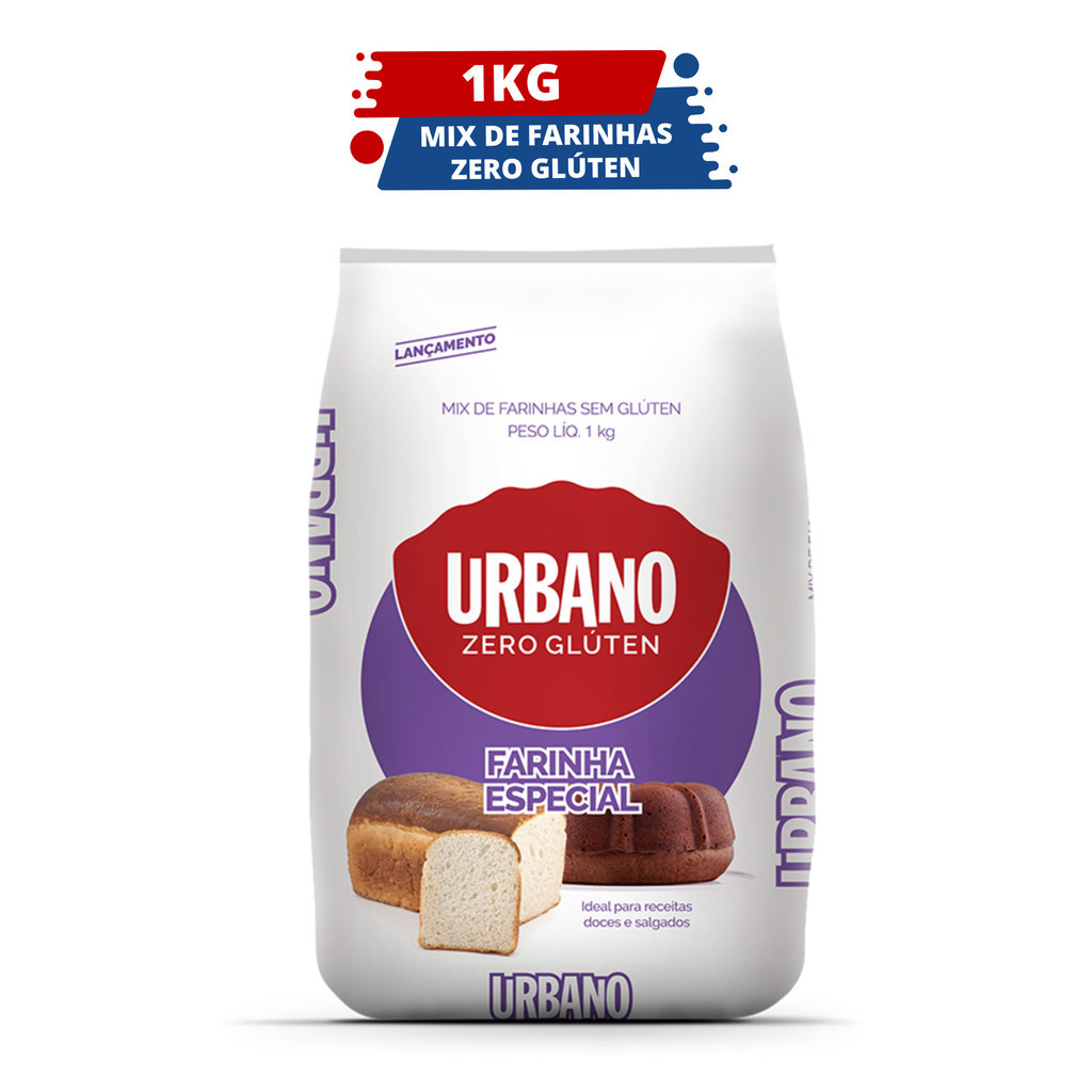 Farinha Especial Mix Sem Glúten 1kg Urbano