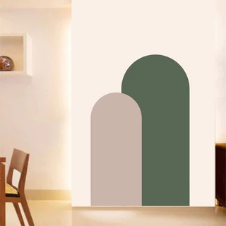 Adesivo De Parede Minimalista Geométrico Arcos B72