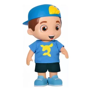 Boneco de Vinil - Aventureiro Azul - Luccas Neto - Os Aventureiros - 27 cm - Novabrink