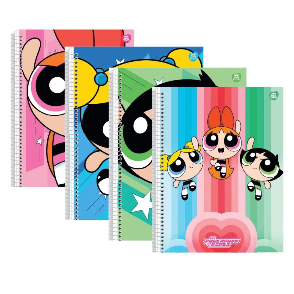 Caderno Meninas super poderosas 1 matéria 80 folhas SD | Shopee Brasil