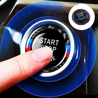 Adesivo Capa Guarnição Acessórios De Estilo Do Carro Botão De Parada De Partida Motor Substituir Para BMW E90 E92 E93 320i Automático