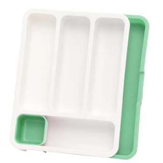 Porta Talheres Extensível para Gaveta Verde em Oferta na Shopee