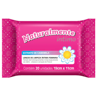 Lenço Umedecido Higiene Íntima Naturalmente 20un - Evergreen em Oferta na Shopee