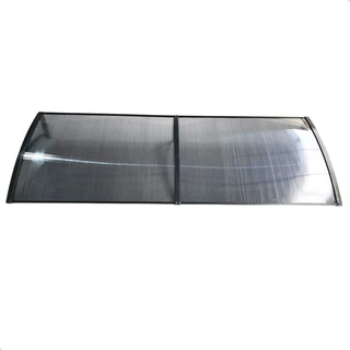 Toldo Policarbonato Modular 1.20x50cm Cobertura Portas E Janelas Proteção UV