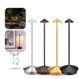 Luminária Abajur de Mesa Led Sem Fio Dimerizável Recarregável Decorativo Quarto Sala Candeeiro Tippi em Oferta na Shopee
