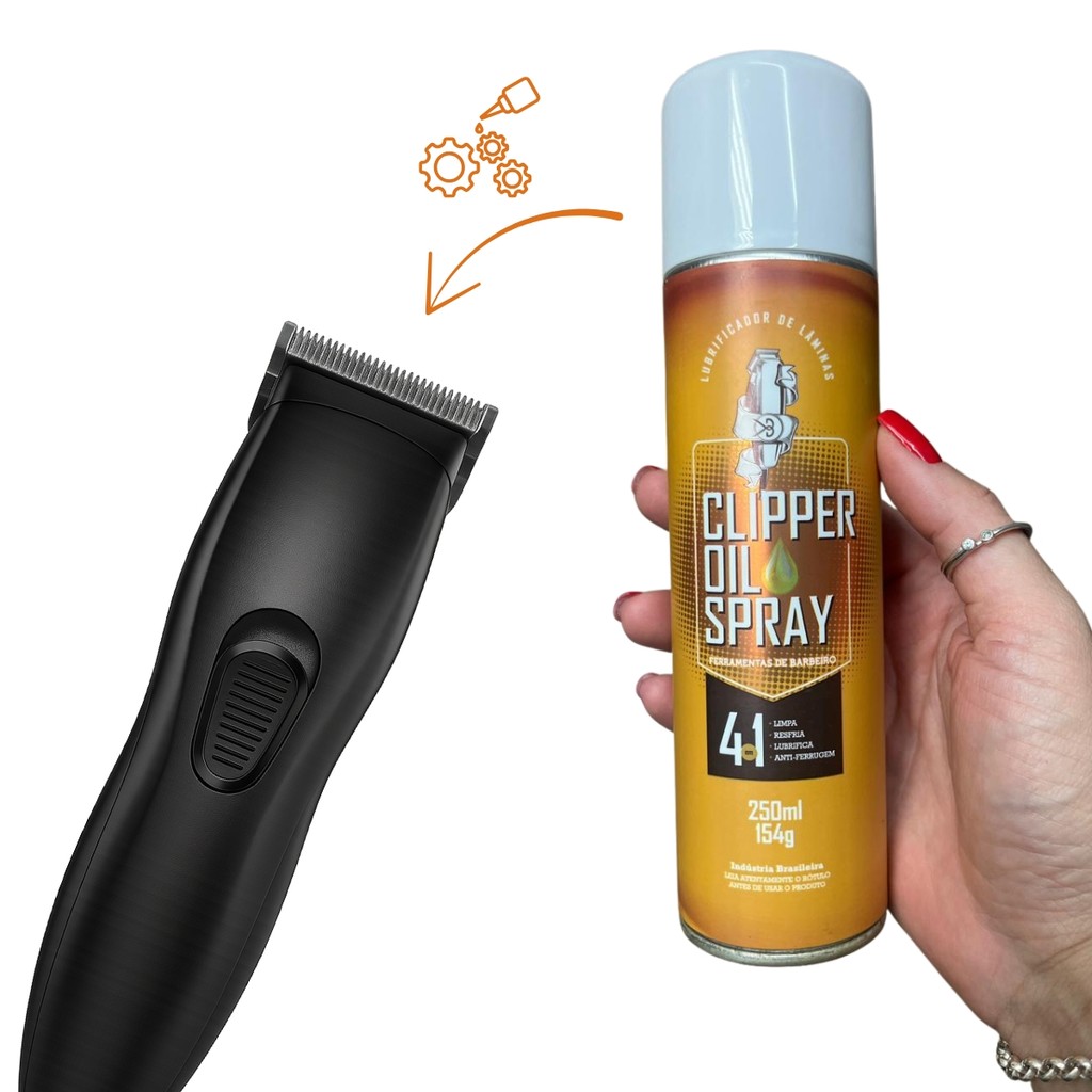 Clipper Oil Spray Lubrificante Para Máquinas De Corte Limpa Lubrifica ...