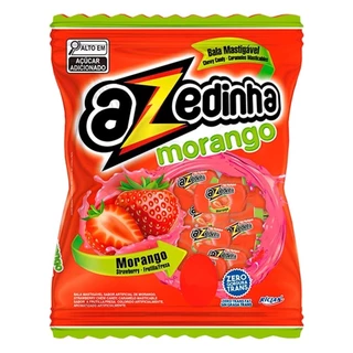 Bala Mastigável Azedinha Morango 500g - Riclan
