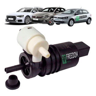Bomba Esguicho ÁGua Parabrisa Audi A3 A6 Vw Gol Golf Passat Polo 1995 A 2022 12v Bico Fino 2 Saídas