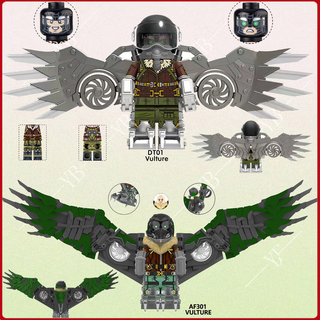 Brinquedos De Construção Educativos Infantis Minifigura De Aves Com Asas Móveis Pequenos Blocos De Partículas