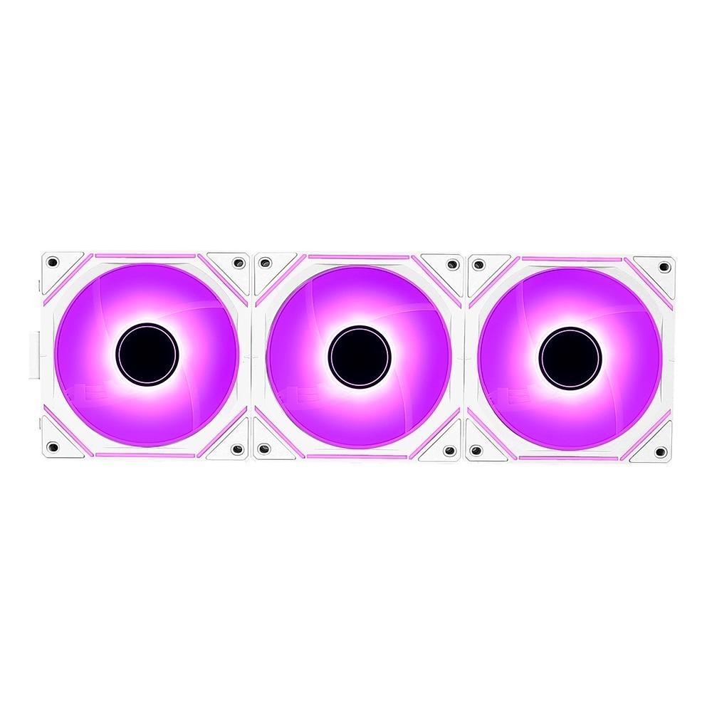 Kit Com 3 Ventoinhas Rise Mode Magneto Pro, 120mm, ARGB, Branco - RM ...