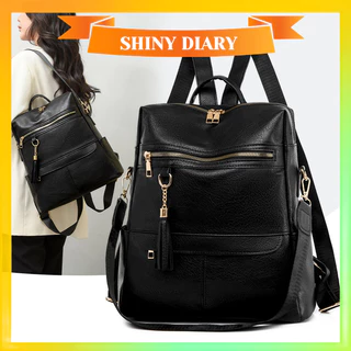 Moda Mochila Bolsa Escola Viagem Notebook Alto Qualidade Preto