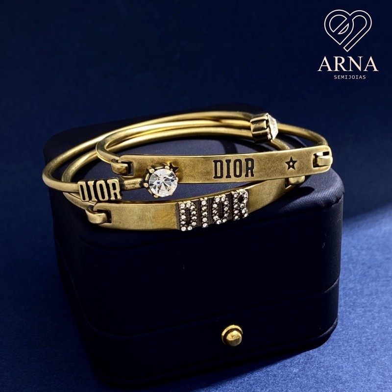 3 bracelete feminino folheados a ouro 18k/vintage ouro fosco presente acessórios luxo