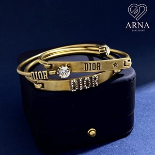 3 bracelete feminino folheados a ouro 18k/vintage ouro fosco presente acessórios luxo