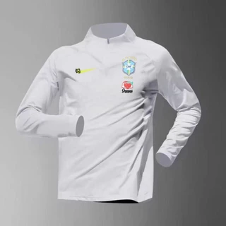 2324 Novo Estilo de Treinamento de Futebol Jersey Homens Homens Mulheres Secagem Rápida Corrida Esportiva Suor-Absorvente Stand-Up Colarinho Meio Zíper Camiseta de Manga Curta