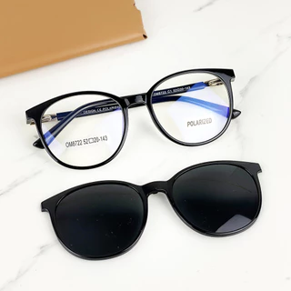 Armação De Óculos Masculino Design Italy Redondo Flexivel + Clipon Polarizado Envio imediato Cm240