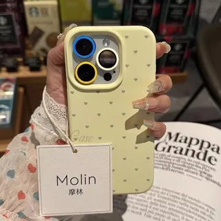 Moda Cor Sólida Coração Rosa Amor Silicone Líquido Capa De Para iPhone 16 13 Promax 12 14 15 Pro Max 13pro Traseira Móvel Feminina À Prova De Choque