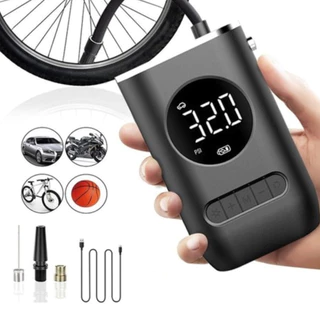 Mini Compressor de Ar Portatil Recarregavél Digital USB Calibrador Pneu