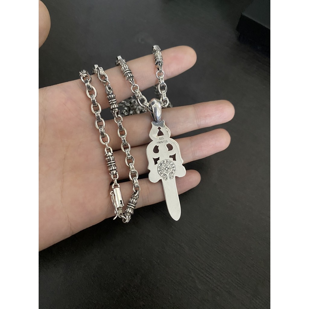 Chrome Hearts Colar/925 Prata Novo Estilo Homem Colar Chrome Hearts Colar/925 Prata Novo Estilo Homem Colar