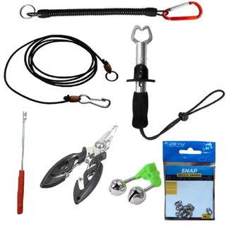 Kit Alicate Boga Tesoura Saca Anzol Salva Vara Sino Snap