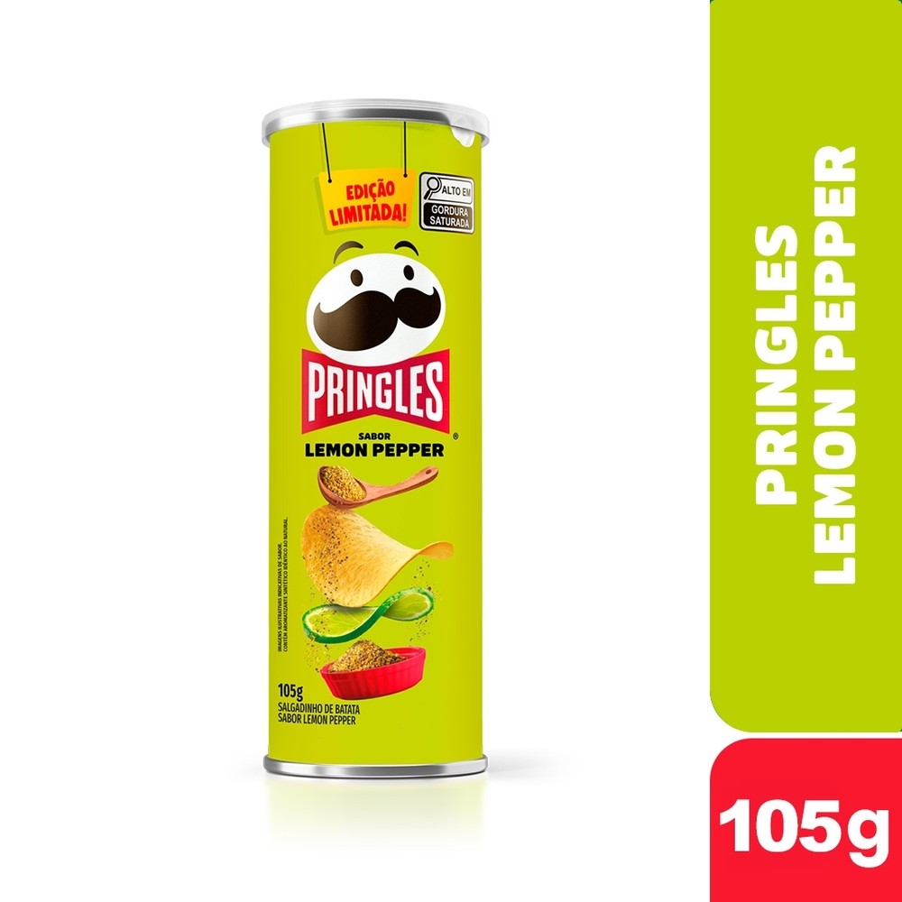 Salgadinho Batata Frita Pringles® Lemon Pepper 105G | Shopee Brasil