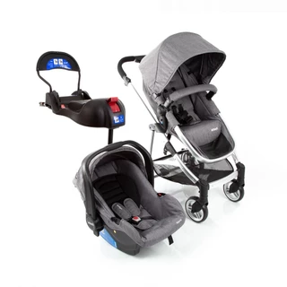 Travel System Epic Lite TS Trio Grey Steel - Infanti em Oferta na Shopee