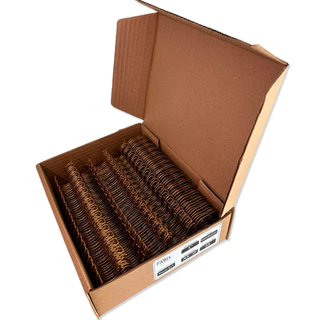 Wire-o 3/4" 2x1 p/140fls Dourado Formato A5 - CX C/ 25