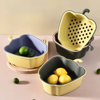 Cesta de Drenagem Para Pia de Cozinha - Prática e Fofa em Plástico Para Armazenamento de Frutas e Legumes -WYL em Oferta na Shopee